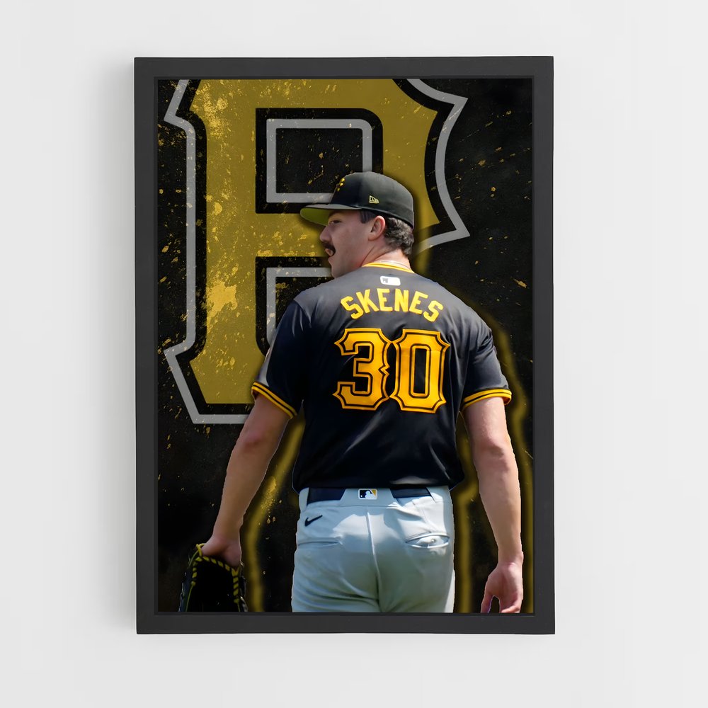 Poster Paul skenes – affiche Baseball (vue 2)